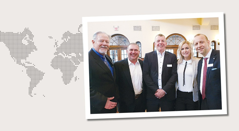 9. USA Participation in OTC, Houston, USA, in May 2019, with Olesja Krüger and Michael Kosfeld accompanied by Bob Moore, Kurt Swendson and Phillip Meiser, Salzgitter Mannesmann International (USA)