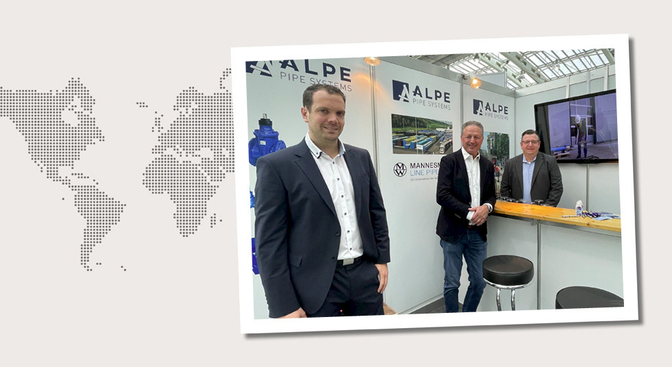 4. Austria Manuel Simm, Thorsten Schmidt and Alois Kluibenschädl, ALPE PIPE SYSTEMS, at the …