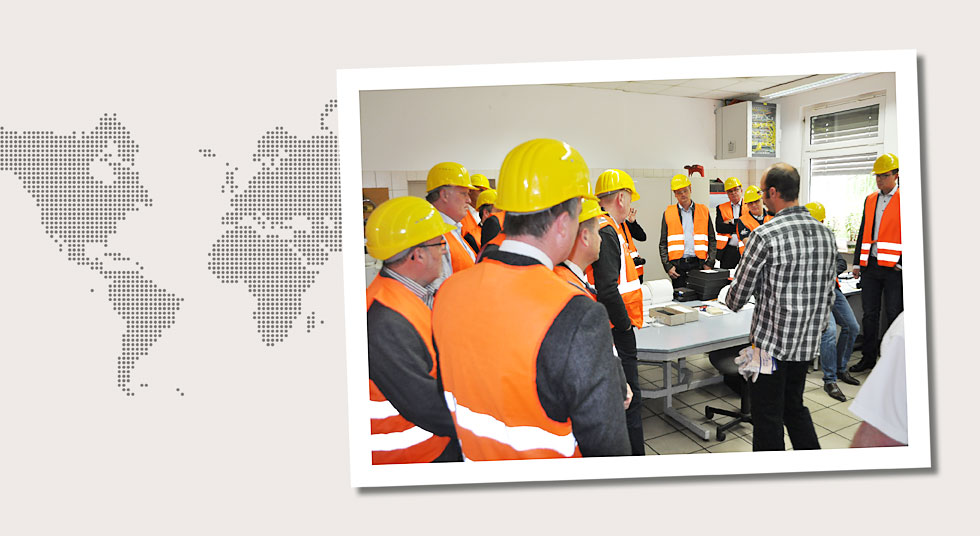 Deutschland Werksführung bei Salzgitter Mannesmann Line Pipe im Mai 2015 anlässlich des 20-jährigen Bestehens des DCA-Europe (Drilling Contractors Association)