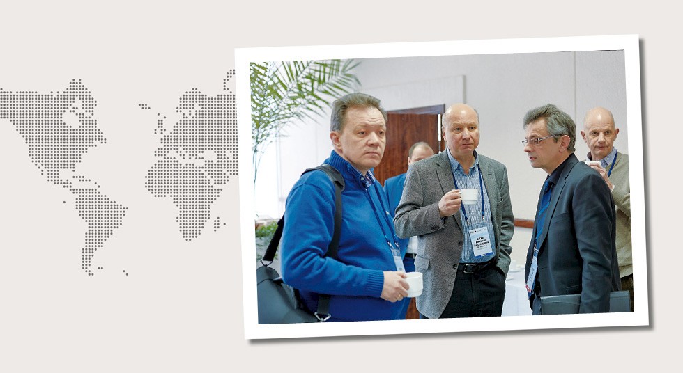 6. Russia From left: Andrey Andreyev (Mannesmann Line Pipe representation in Kazakhstan), Alexander Vasin (Project Manager Intrans-K LLC), Dr. Juri Rosen and Philip Doubik (General Manager Intrans-K LLC)