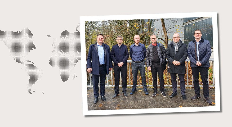 2. Germany Customer visit by BE Group employees in Siegen on November 18/19, 2019. From the left: Thorsten Bösch, Dr. Juri Rosen, Kevin Kroh, Jarkko Mantila, Olof Berghell and Tom Lönnröth